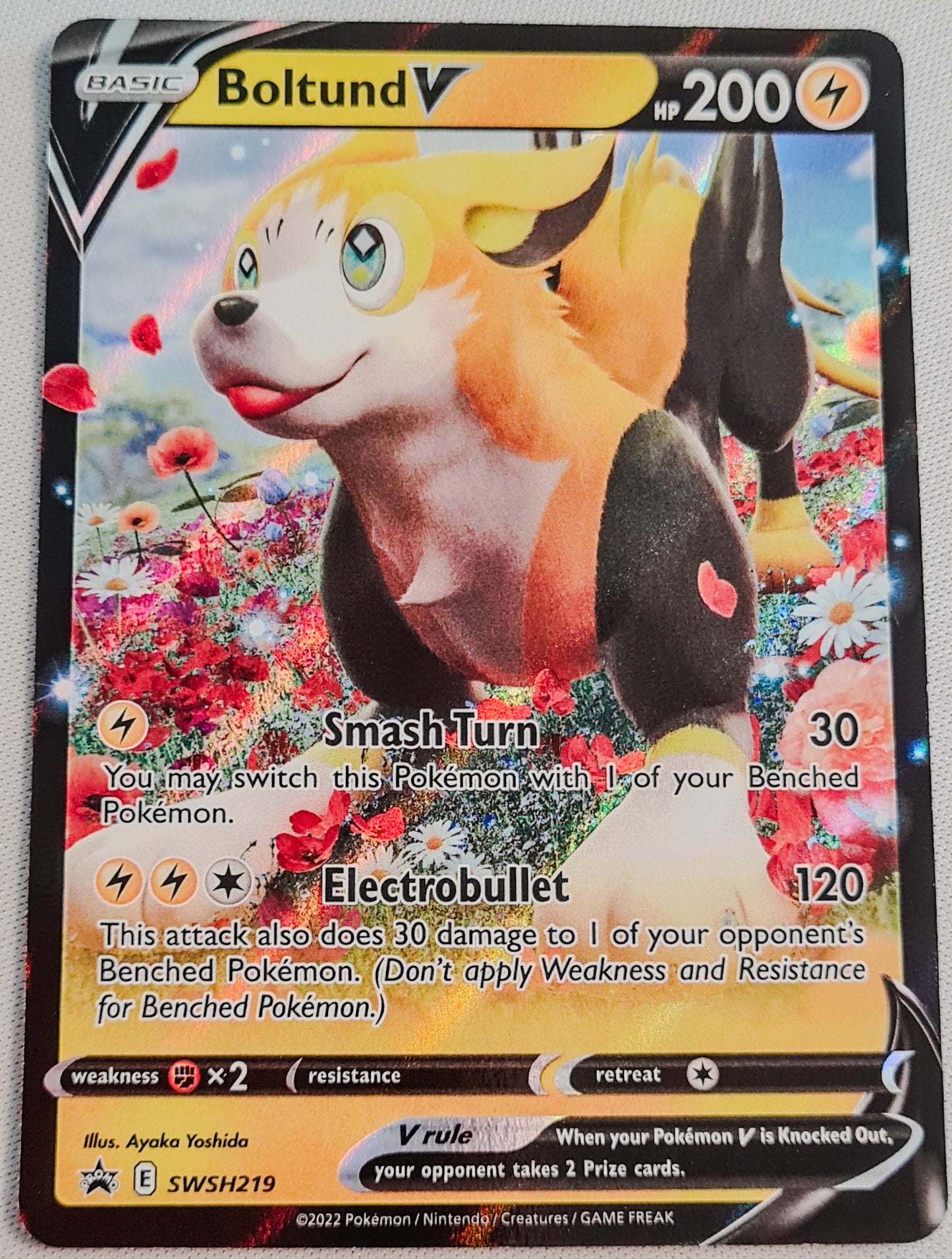 Boltund V - 2021 Pokemon Nintendo Creatures Game Freak Card