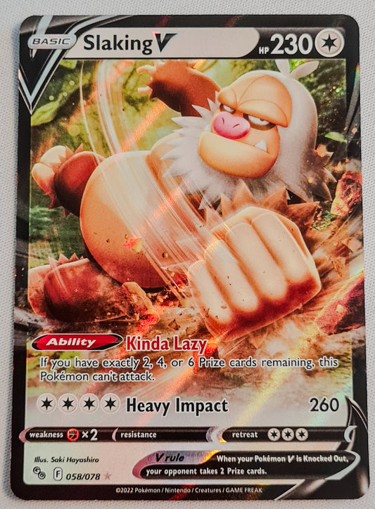 Slaking V - 2022 Pokemon Nintendo Creatures Game Freak