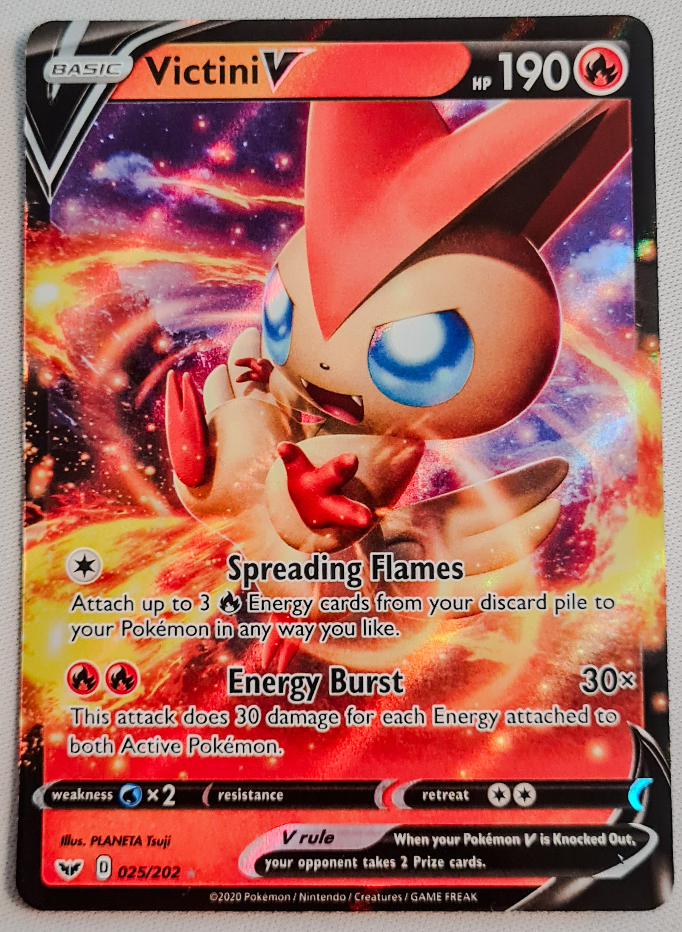 Victini V - 2020 Pokemon Nintendo Creatures Game Freak Card