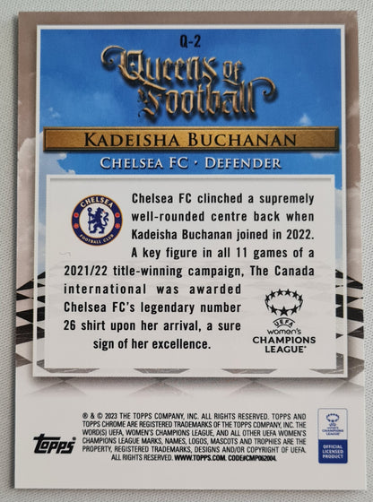 Kadeisha Buchanan - 2023 Topps Chrome - Queens of Football - Chelsea