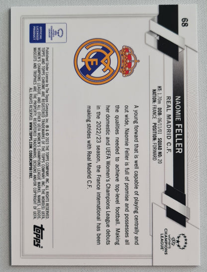 Naomie Fellar - 2023 Topps Chrome Women Football CL - (RC) Real Madrid - Pink /199