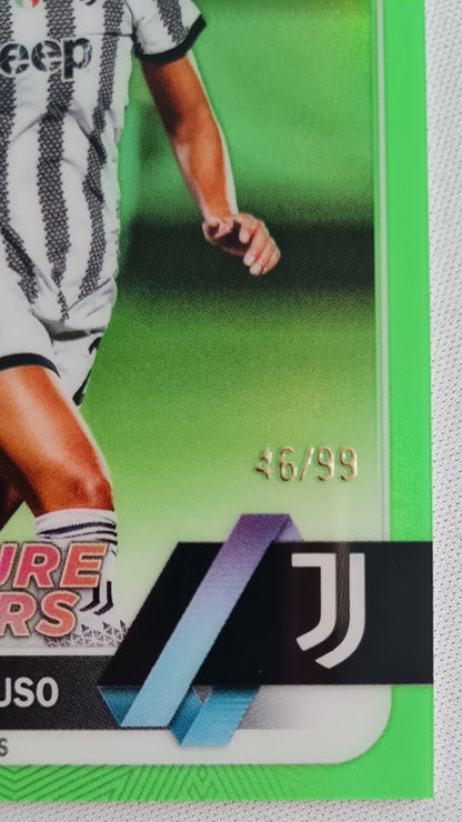 Arianna Caruso - 2023 Topps Chrome Future Stars - Juventus - Lime Prism /99