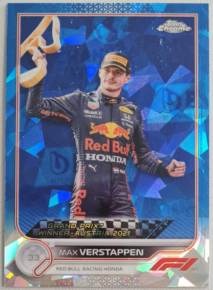 Max Verstappen - 2022 Topps Chrome - Austria Red Bull Honda - Sapphire
