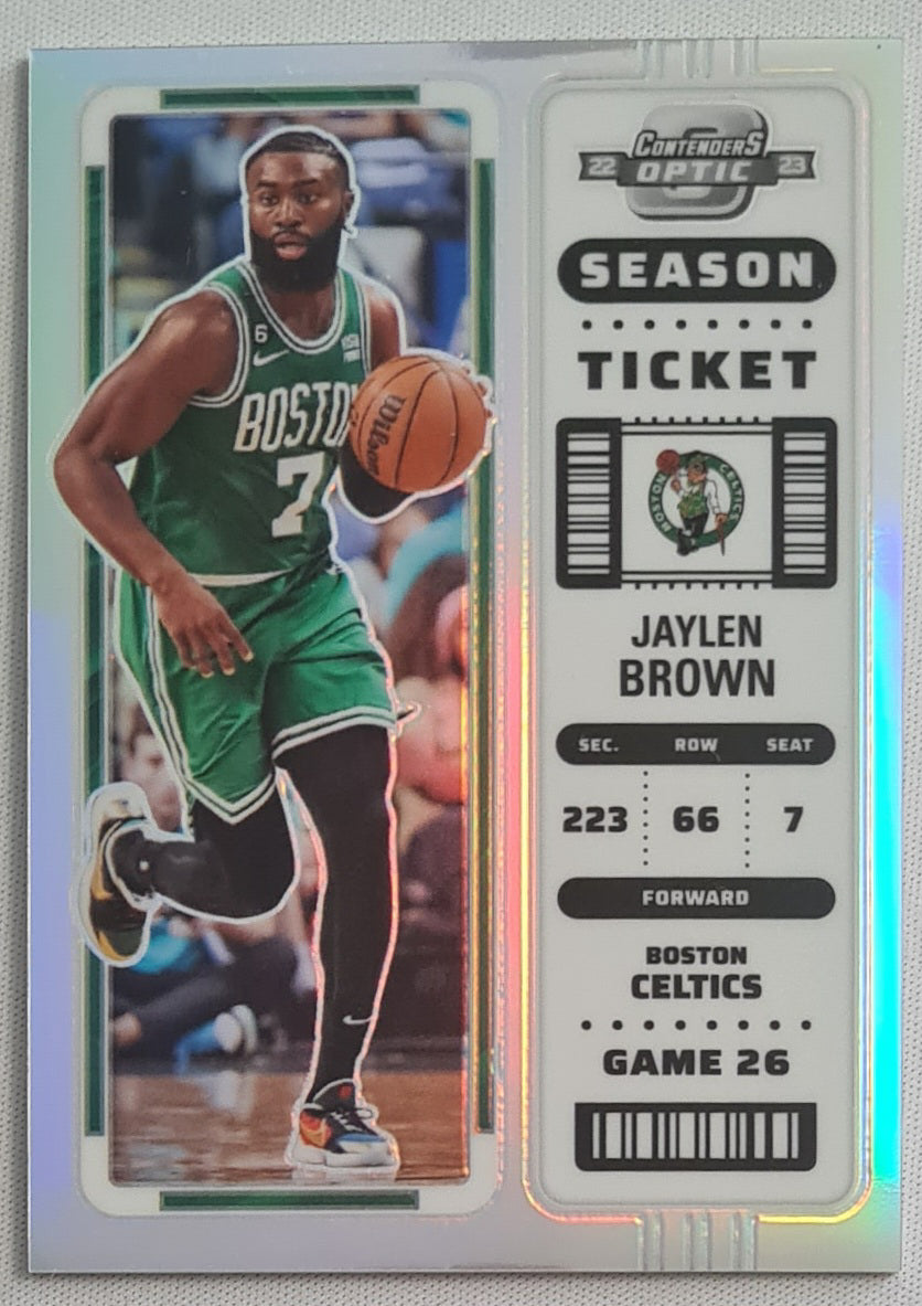 Jaylen Brown - 2022/23 Panini - Contenders Optic Season Ticket - Holo Silver Prizm