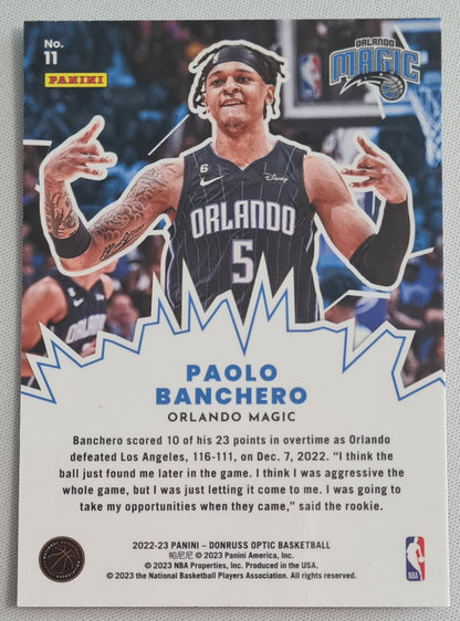 Paolo Banchero - 2022/23 Panini Donruss Optic MY HOUSE - Orlando Magic