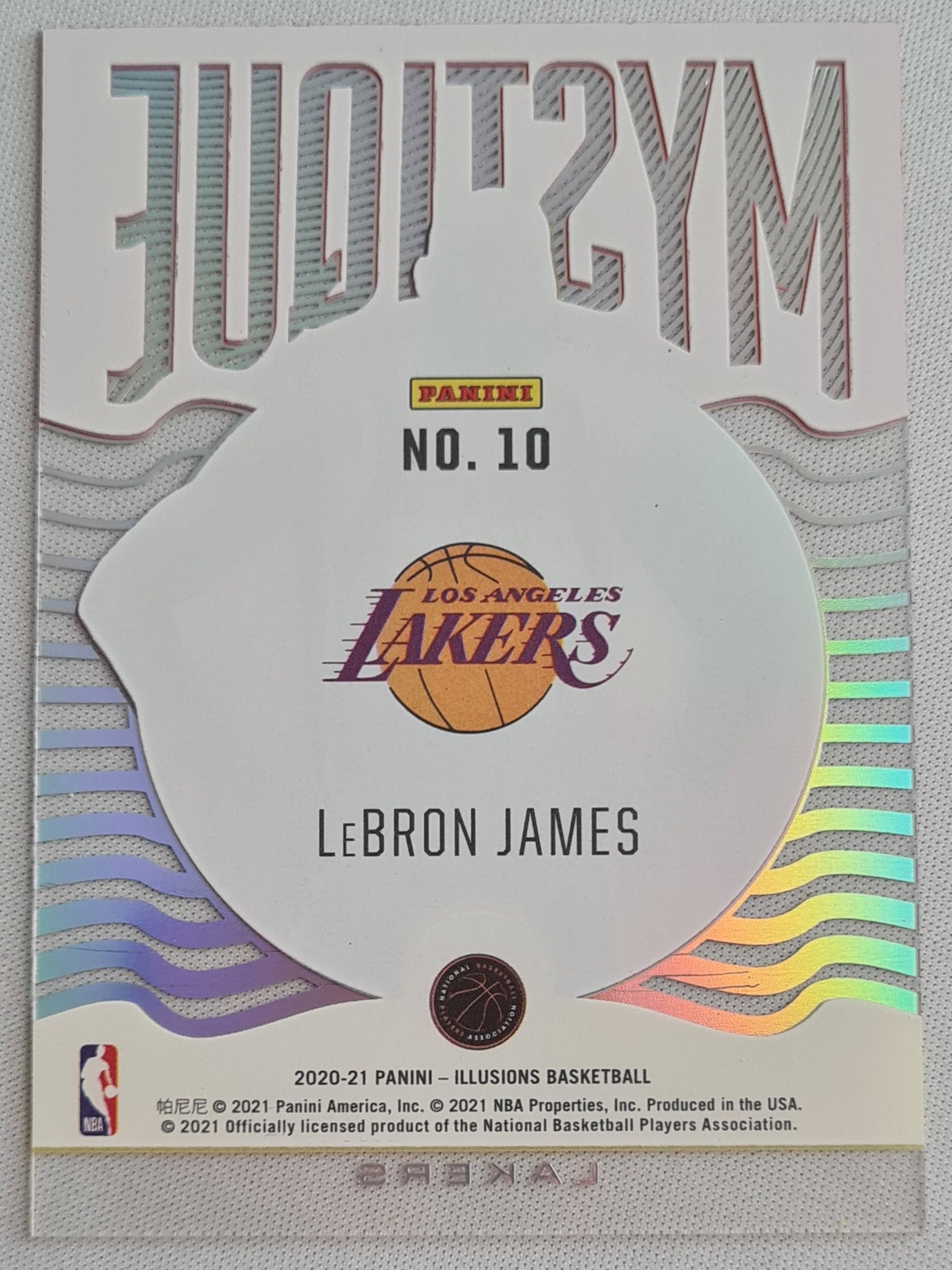 Lebron James - 2020/21 Panini Illusions Basketball - Asia Red & Yellow Mystique