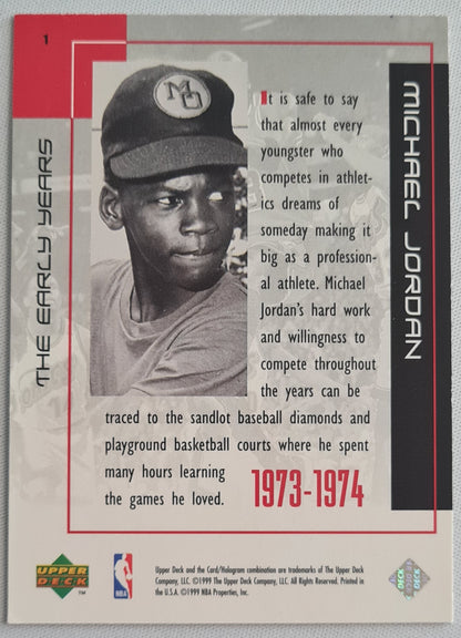 Michael Jordan - 1999 Upper Deck - 1973/74 "The Early Years"