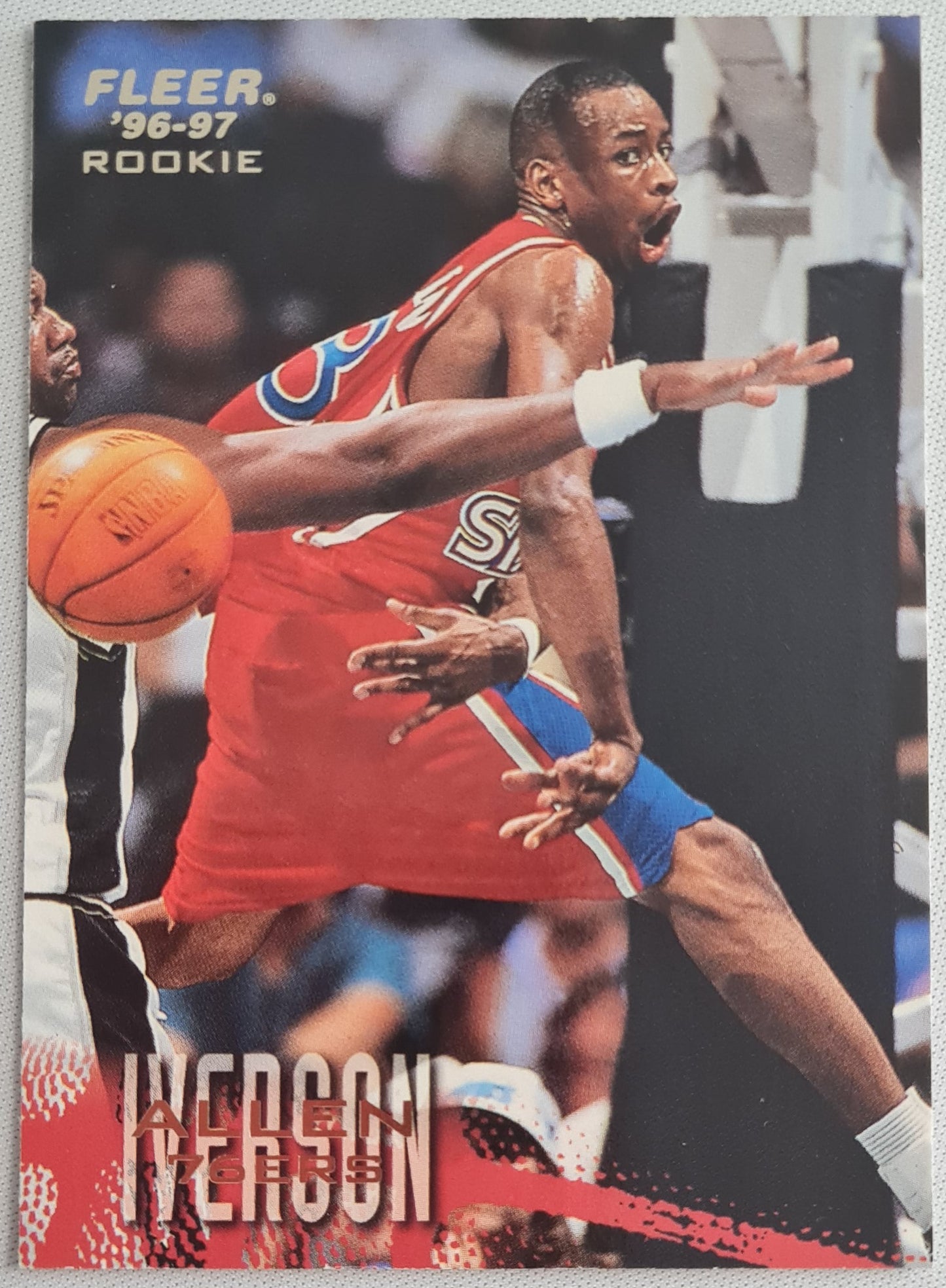 Allen Iverson - 1996/97 Fleer Rookie #235 - Philidelphia 76ers