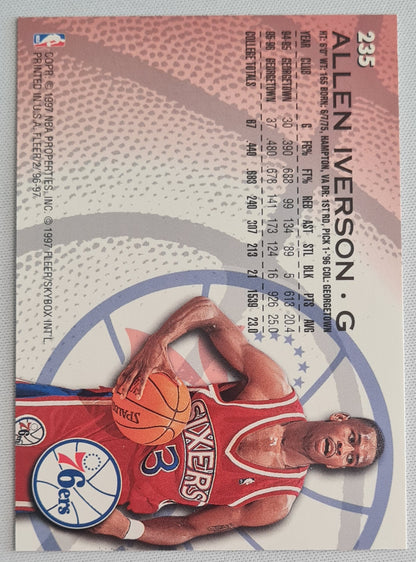 Allen Iverson - 1996/97 Fleer Rookie #235 - Philidelphia 76ers
