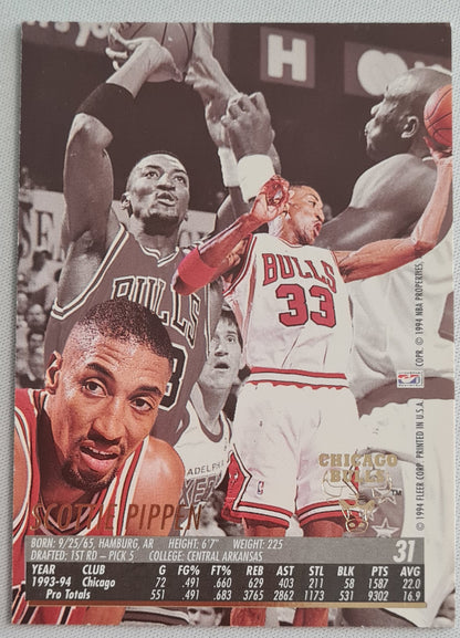 Scottie Pippin - 1994/95 Ultra Fleer NBA - Chicago Bulls