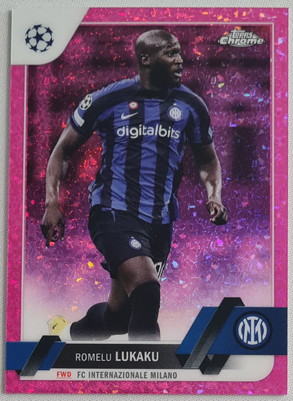 Romelu Lukaku - 2023 Topps Chrome (CL) Pink Sparkle /175 - Inter F.C.