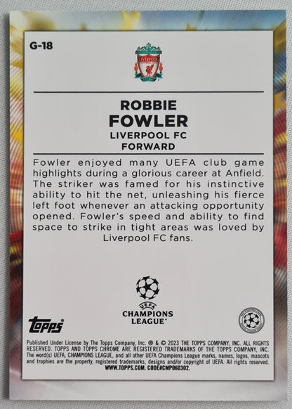Robbie Fowler - 2023 Topps Chrome - GOLAZO - Liverpool