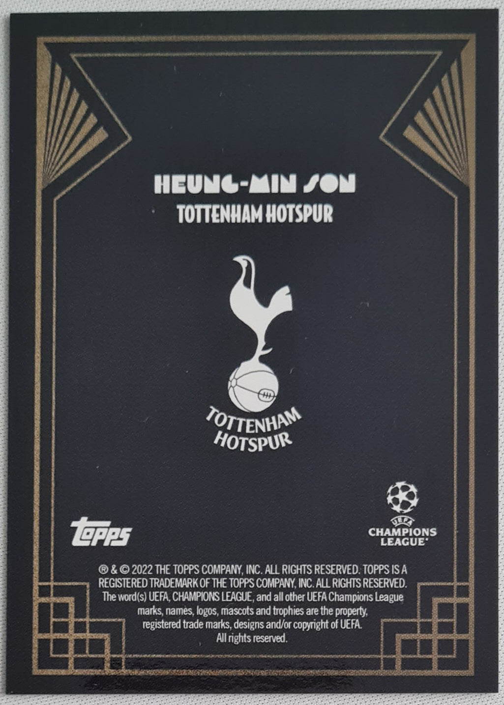 Heung-Min Son - 2022 Topps DECO Champions League - Golden Great - Hotspur