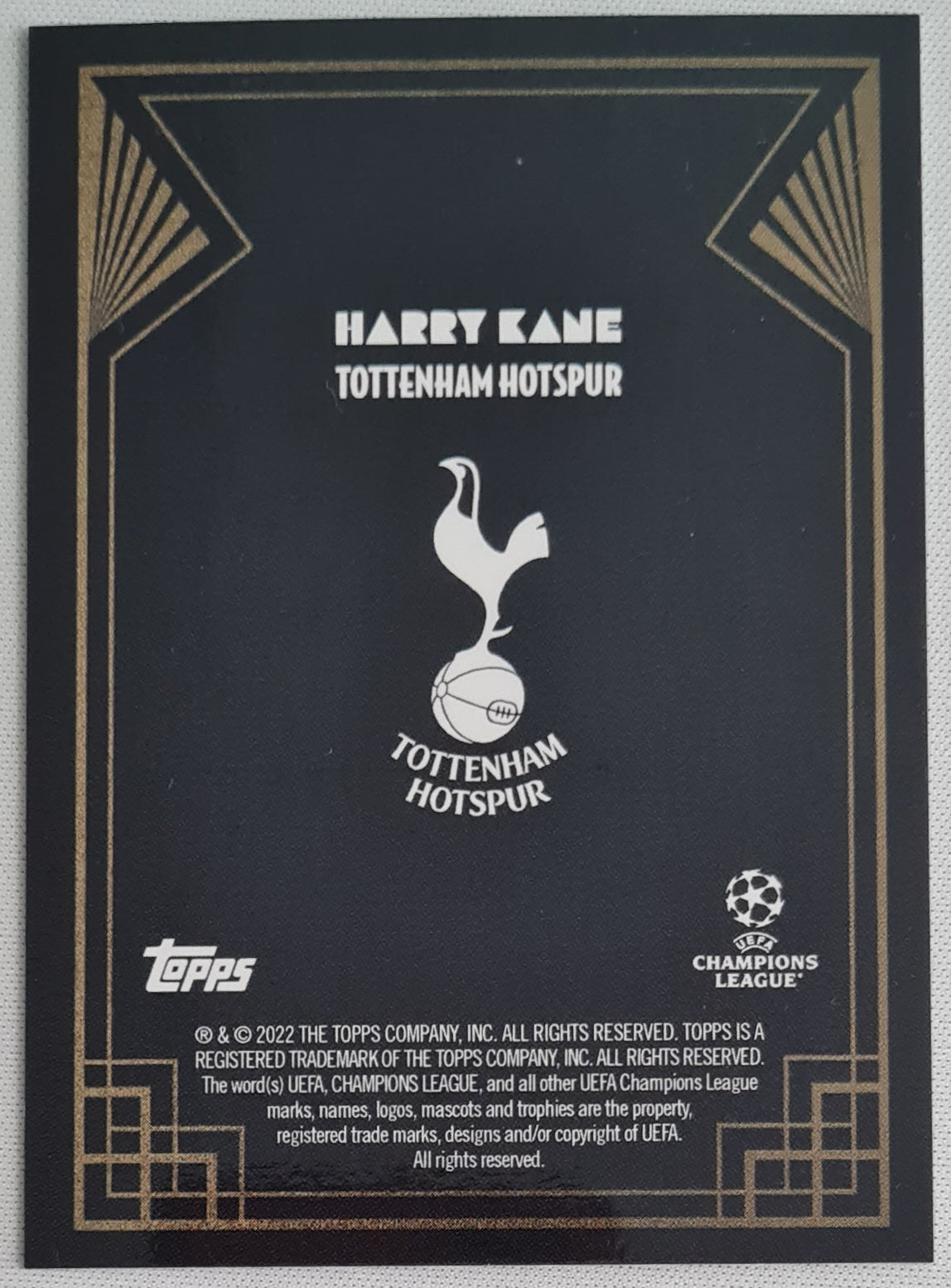 Harry Kane - 2022 Topps DECO Champions League - Golden Great - Hotspur