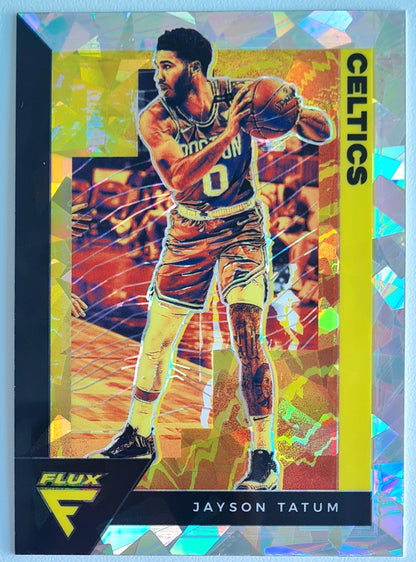 Jayson Tatum - 2020 Panini Flux Silver Cracked Ice Boston Celtics #7