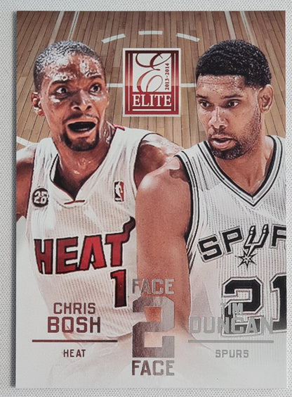Chris Bosh vs Tim Duncan - 2013 Panini Elite Basketball - Face 2 Face