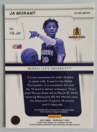 Ja Morant - 2022 Panini Draft Picks Prizm White Sparkle