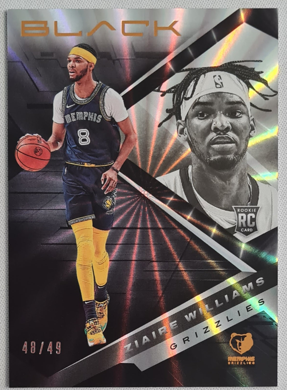 Ziaire Williams - 2021 Panini Black Basketball Copper /49
