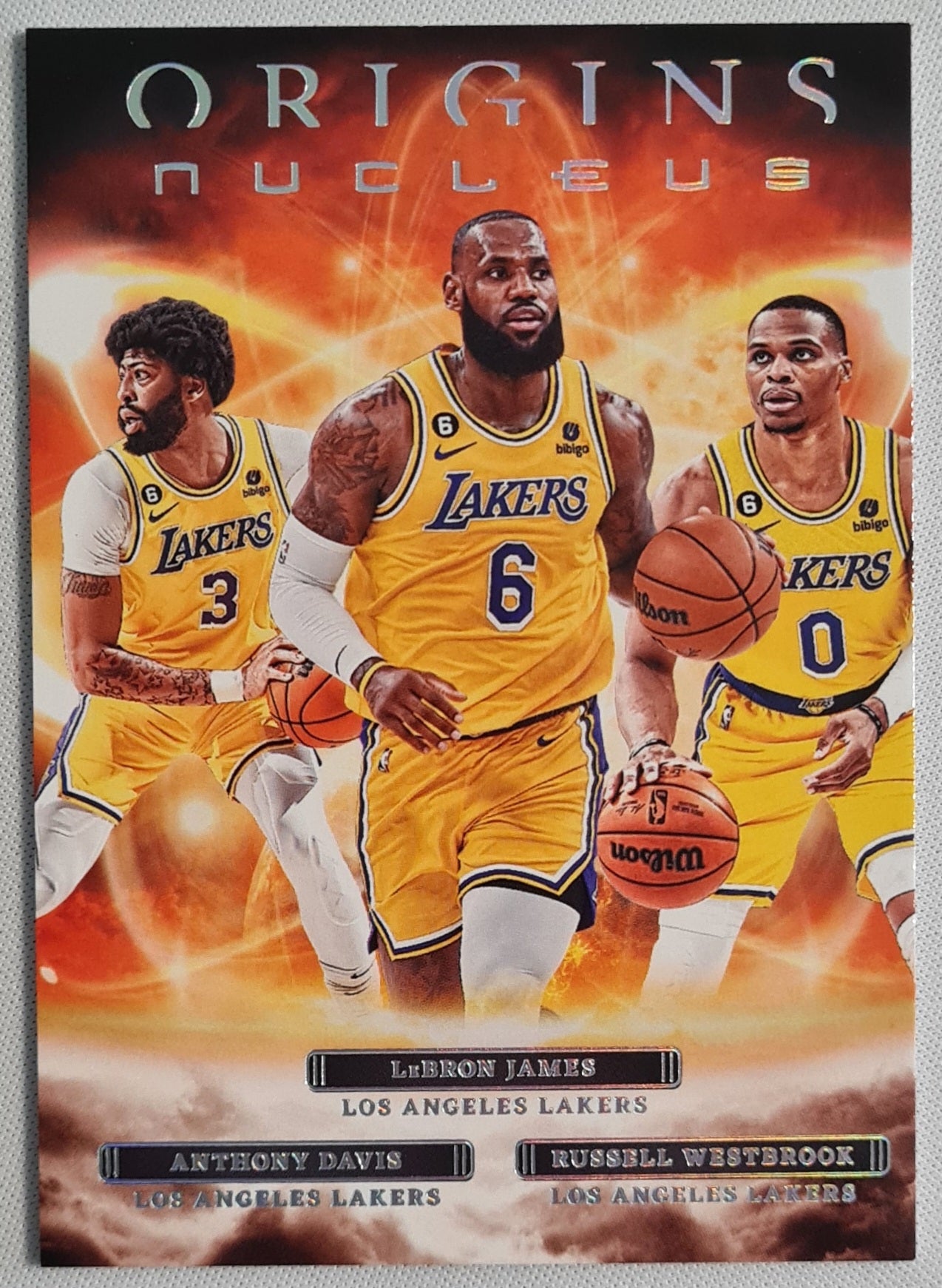 Lebron James / Anthony Davis / Russell Westbrook - 2022 Panini Origins Nucleus