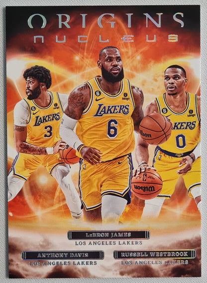 Lebron James / Anthony Davis / Russell Westbrook - 2022 Panini Origins Nucleus