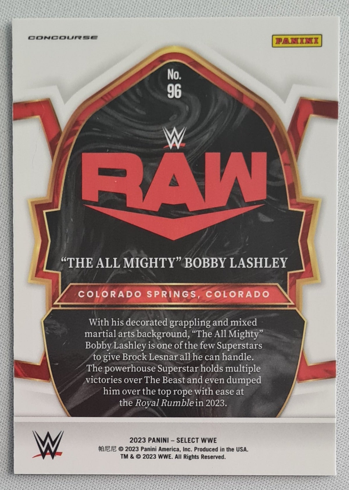 Bobby Lashley - 2023 Panini Select WWE #96