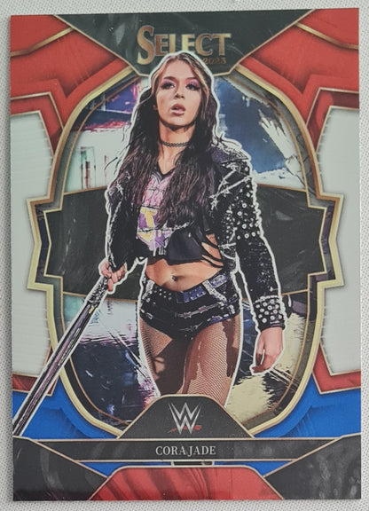 Cora Jade - 2023 Panini Select WWE - NXT #63 Concourse Red & Blue