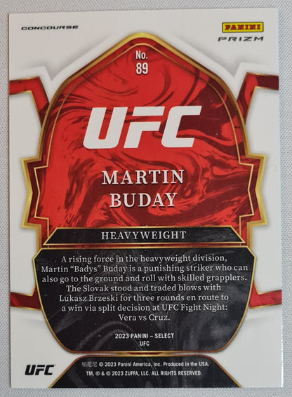 Martin Buday - 2023 Panini Prizm Select (RC) #89 UFC - Orange Flash Prizm