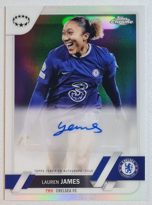 Lauren James - Topps Chrome Women Football (CL) /Auto Refractor - Chelsea