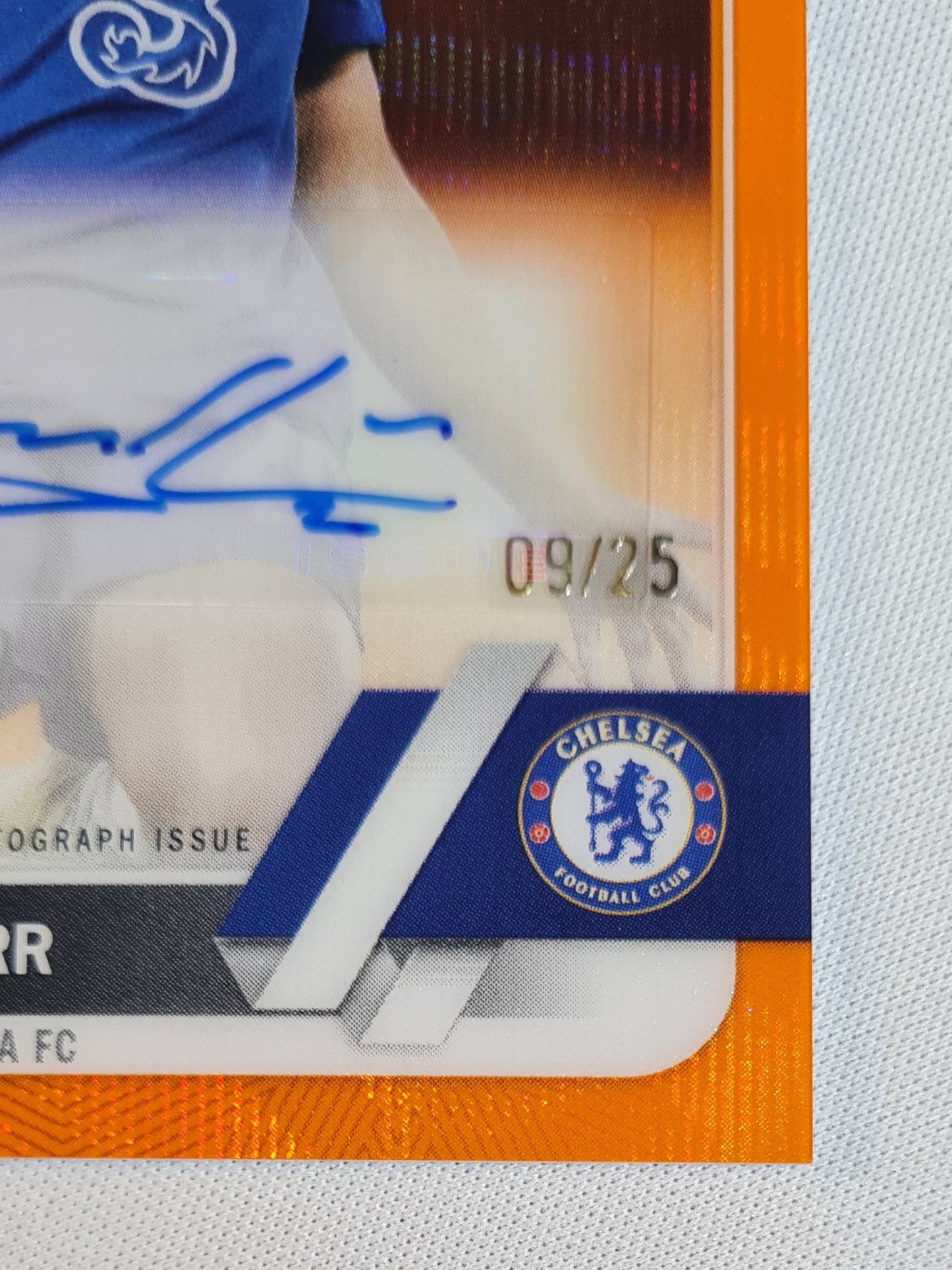 Sam Kerr - 2022/23 Topps Chrome Women Football (CL) /25 Autograph Orange Refractor - Chelsea