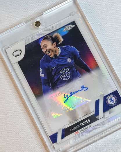 Lauren James - Topps Chrome Women Football (CL) /Auto Refractor - Chelsea