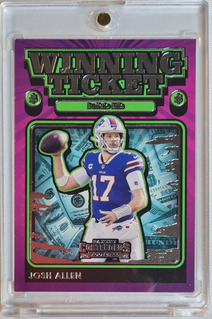 Josh Allen - 2021 Panini Contenders Football NFL "Winning Ticket" - Purple Prism