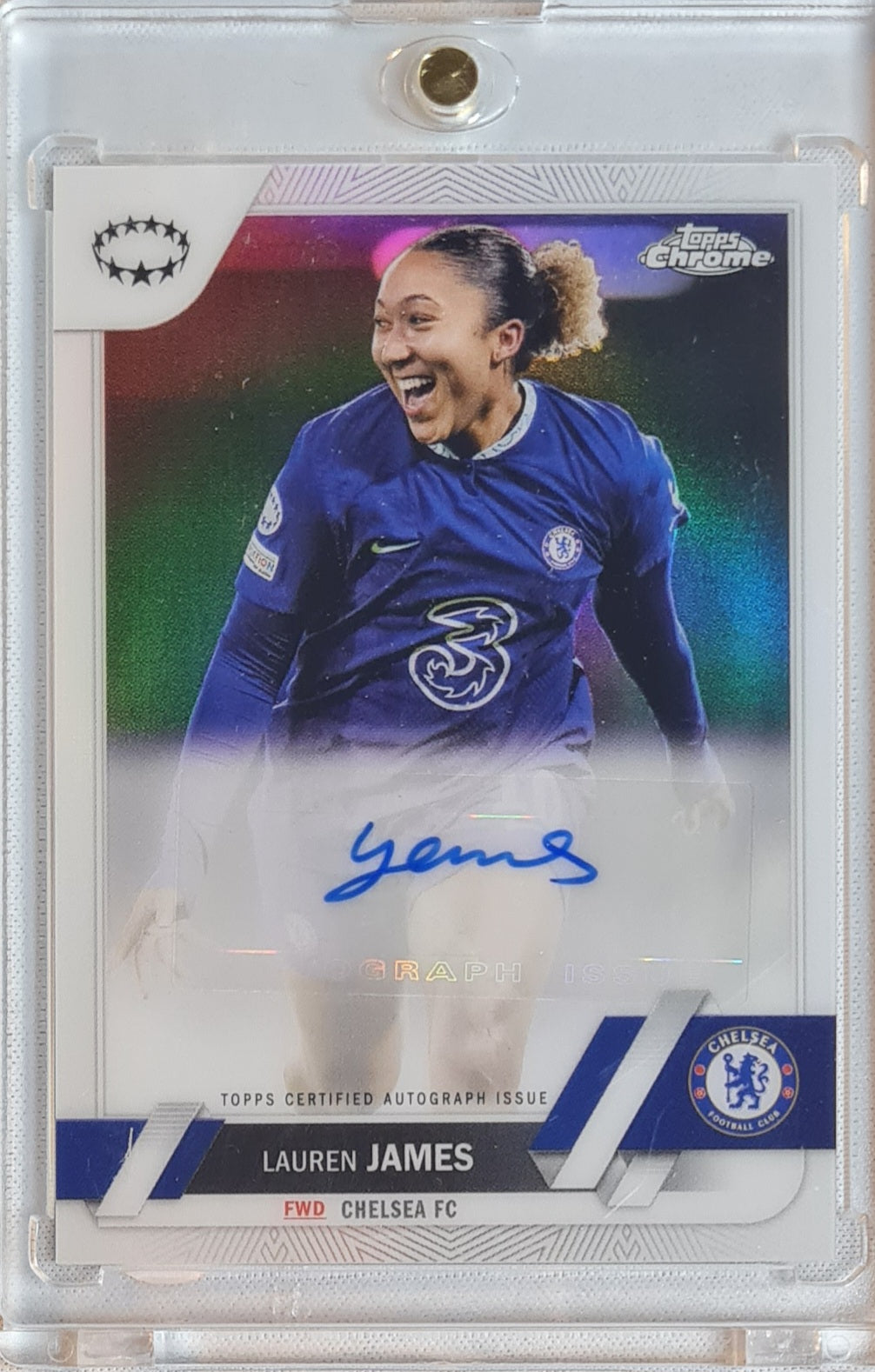 Lauren James - Topps Chrome Women Football (CL) /Auto Refractor - Chelsea