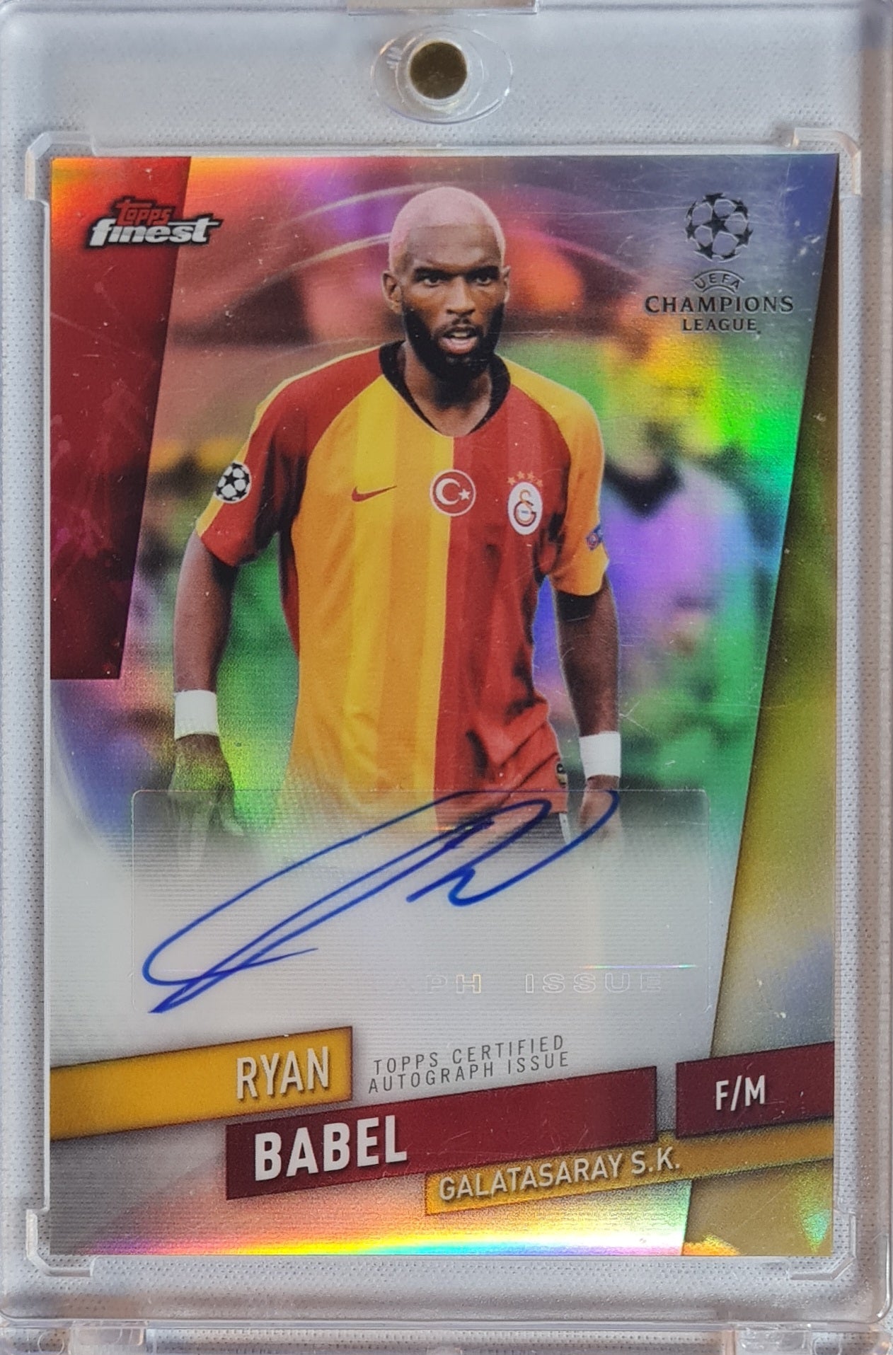 Ryan Babel - 2020 Topps Finest Refractor/ Autograph - Galatasaray S.K.