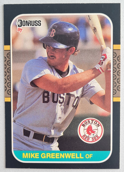 Mike Greenwell - 1986/87 Leaf Donruss Boston Red Sox #585