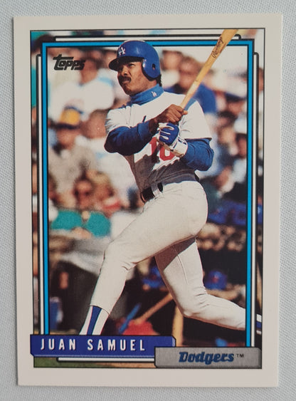 Juan Samuel - 1992 Topps L.A. Dodgers #315