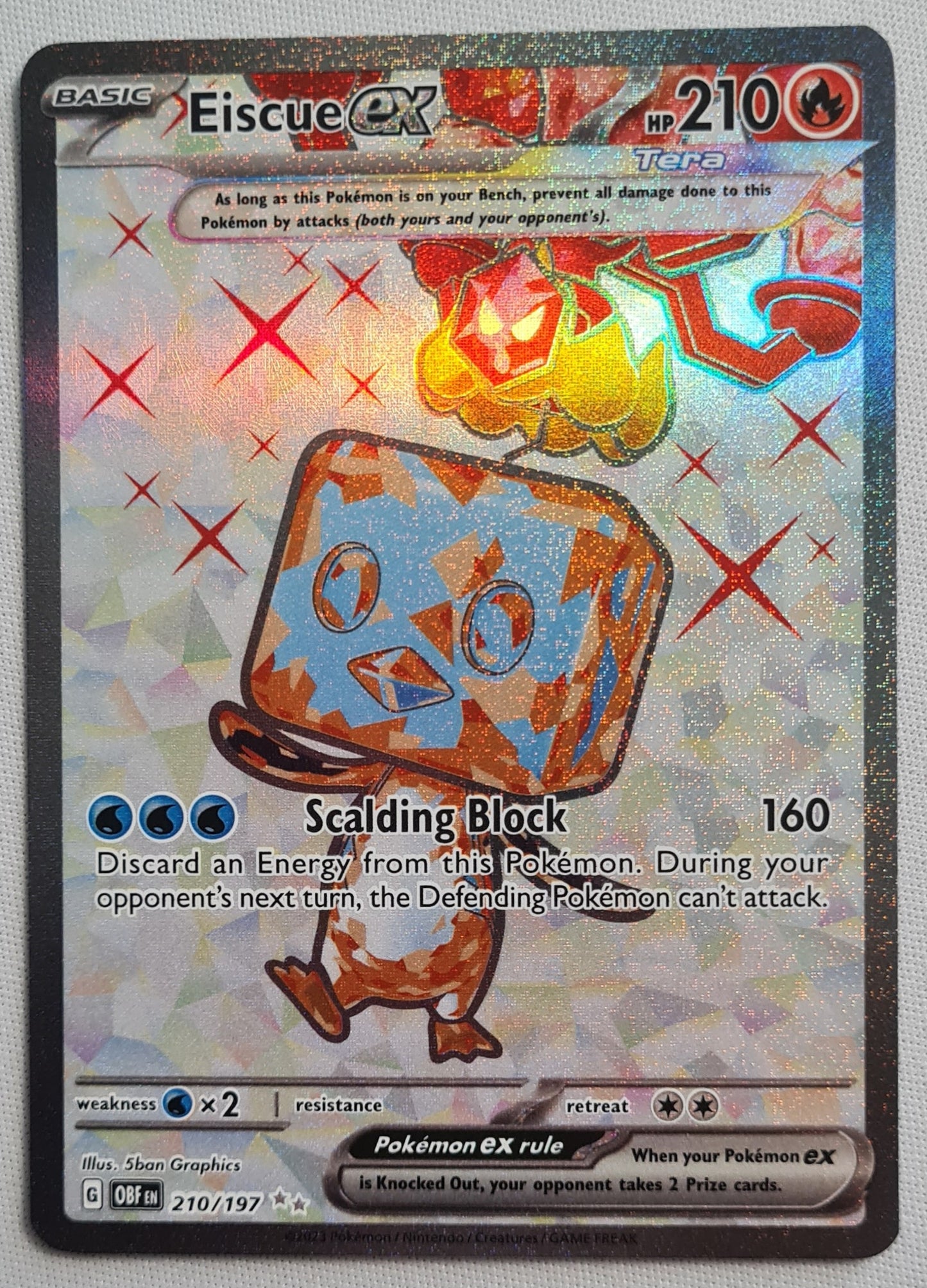 Eiscue EX - 2023 Pokemon Card 210/197 HP210