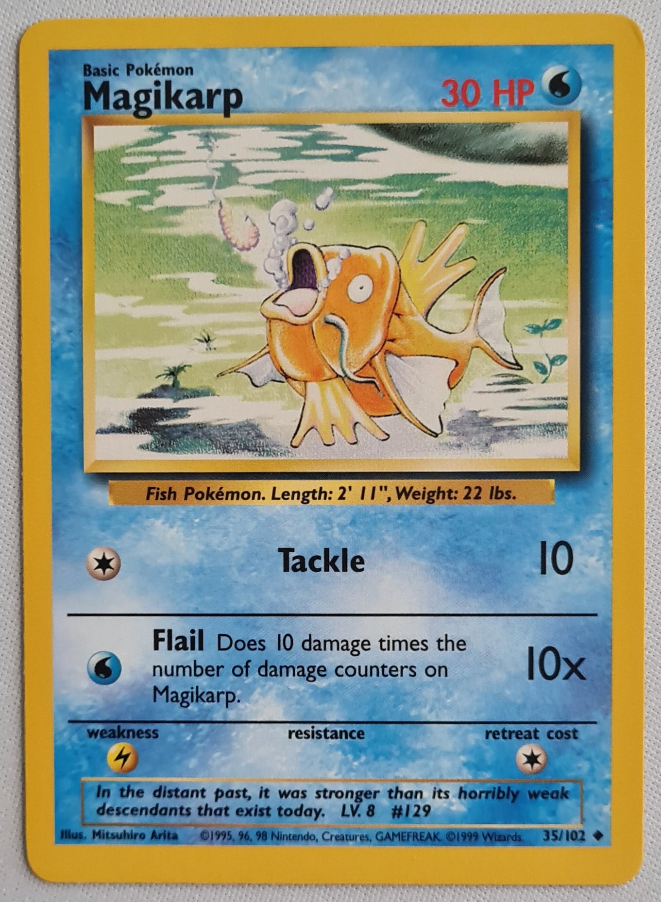 Magikarp - 1995 Pokemon Card Base Set No. 35/102