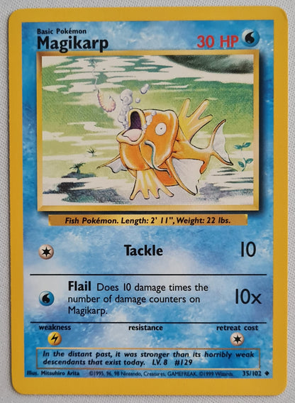Magikarp - 1995 Pokemon Card Base Set No. 35/102