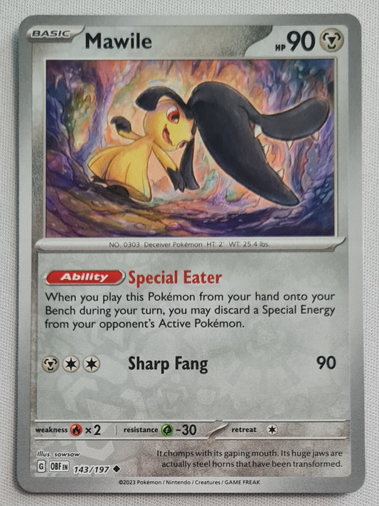 Mawile - 2023 Pokemon TCG  143/197 Reverse Holo Obsidian Flames