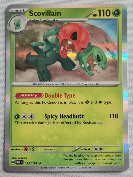 Scovillain - 2023 Pokemon Card Basic 025/197 TCG Scarlet & Violet 151 - Holo Rare
