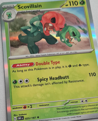 Scovillain - 2023 Pokemon Card Basic 025/197 TCG Scarlet & Violet 151 - Holo Rare