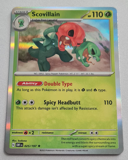 Scovillain - 2023 Pokemon Card Basic 025/197 TCG Scarlet & Violet 151 - Holo Rare