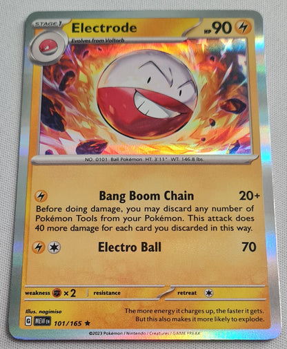 Electrode - 2023 Pokemon Card Basic 101/165 TCG Scarlet & Violet 151 - Holo Rare