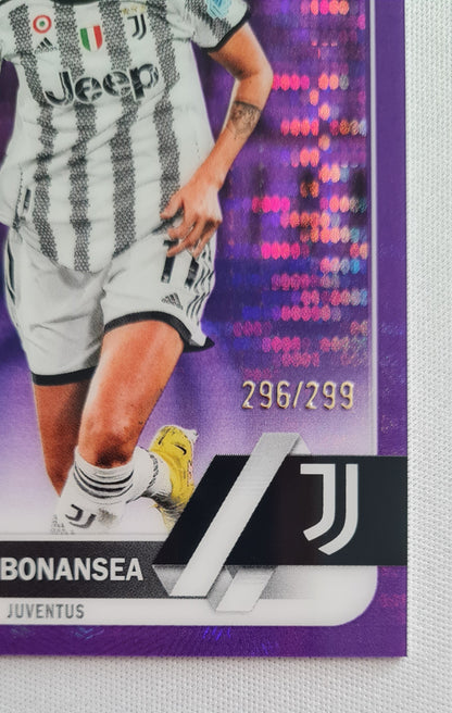Barbara Bonansea - 2023 Topps Chrome Women Football Purple Pulsar #75 - Juventus /299