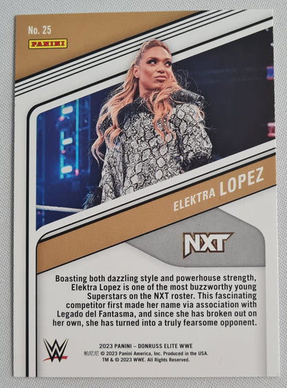 Elektra Lopez - 2023 Panini Donruss Elite WWE Holo - NXT #25