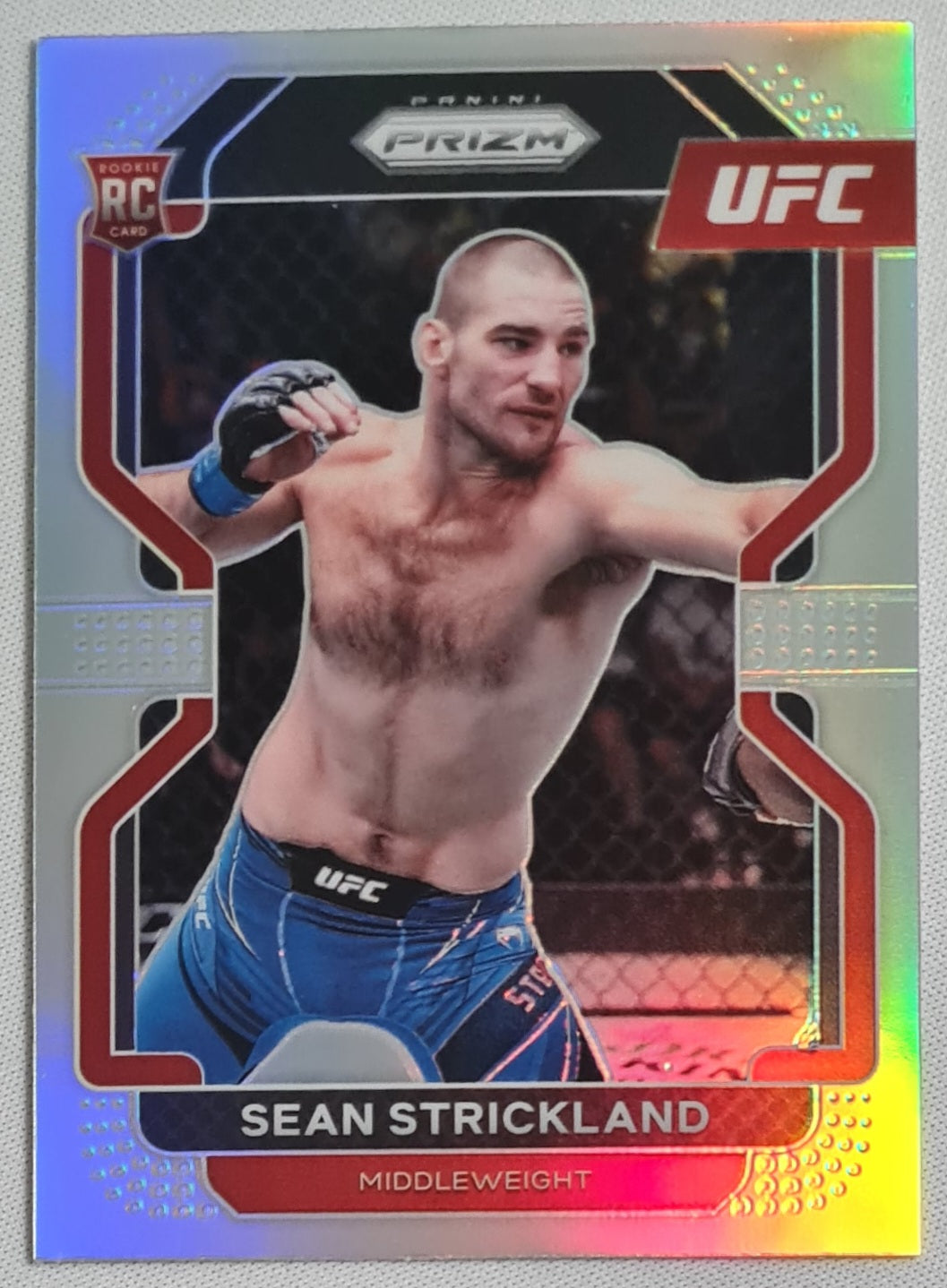 Sean Strickland - 2022 Panini Prizm UFC Silver Holo 172