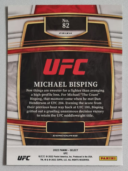 Michael Bisping - 2022 Panini Select UFC Concourse #82 Orange Flash Prizm