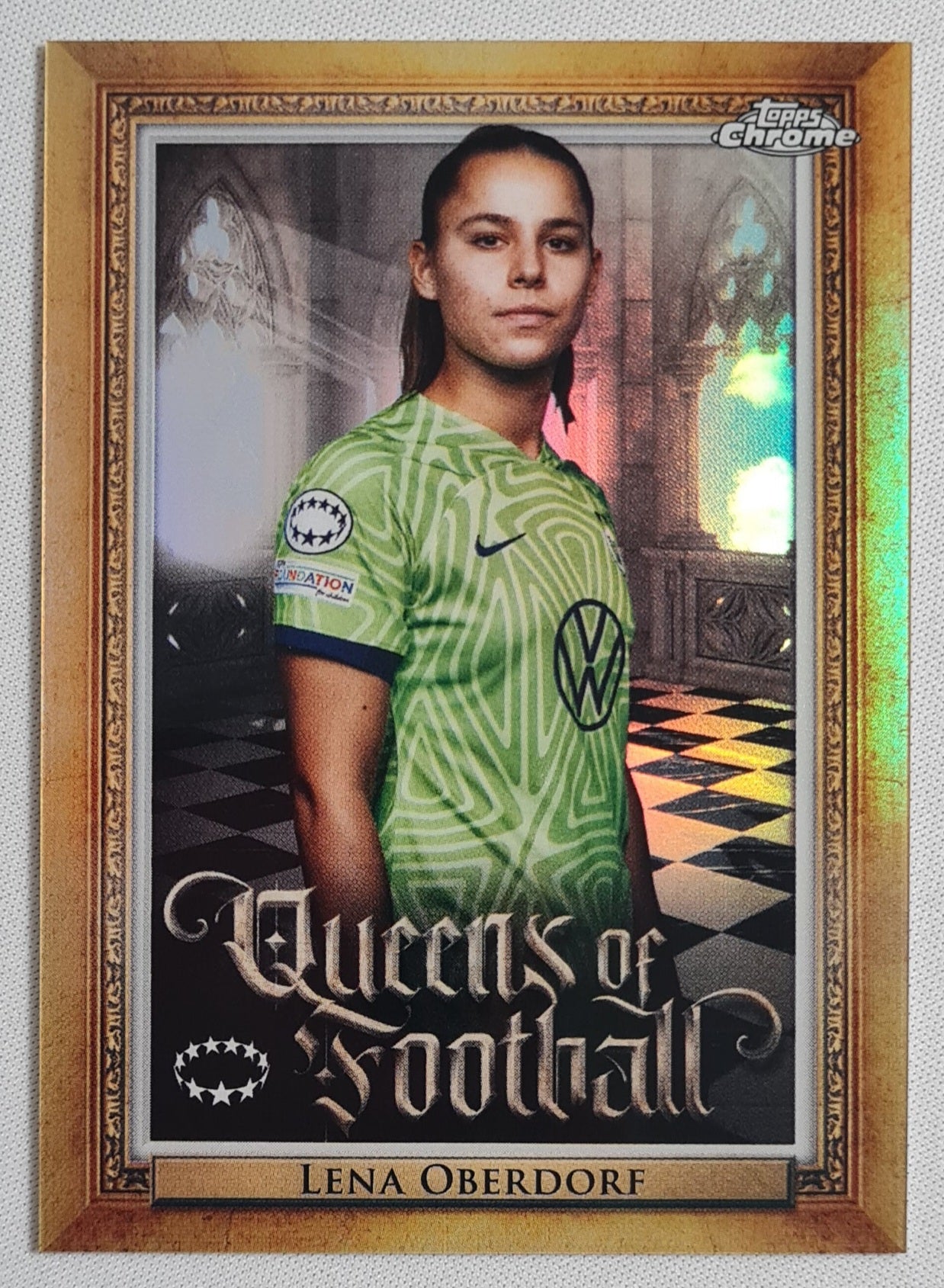 Lena Oberdorf - 2023 Topps Chrome Women CL - Football Queen of Football