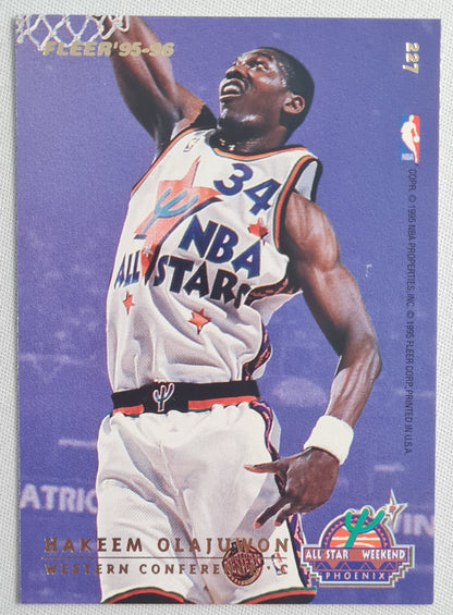Hakeem Olajuwon - 1995/96 Fleer All Star Weekend Phoenix - Western Conf. featuring Shaquille O'Neal #227