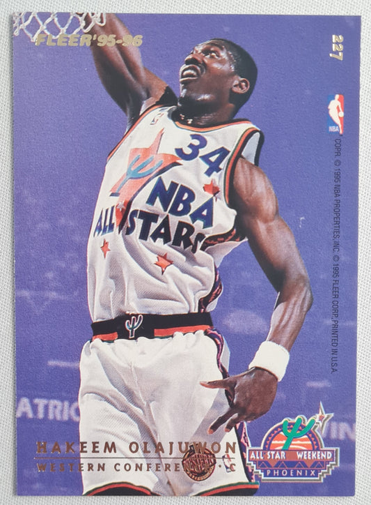 Hakeem Olajuwon - 1995/96 Fleer All Star Weekend Phoenix - Western Conf. featuring Shaquille O'Neal #227
